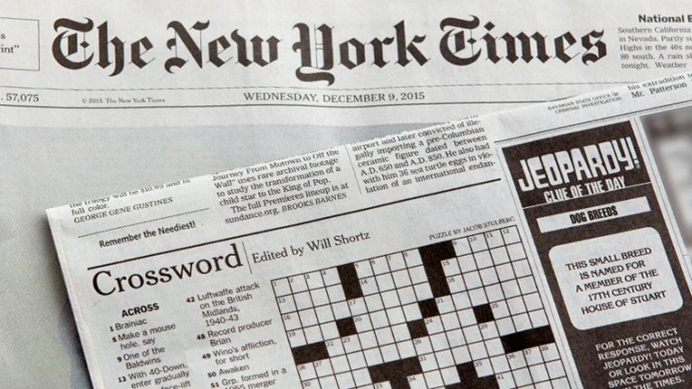 Facts about the NYT Crossword Puzzle – Kate Blackburn, Ph.D.